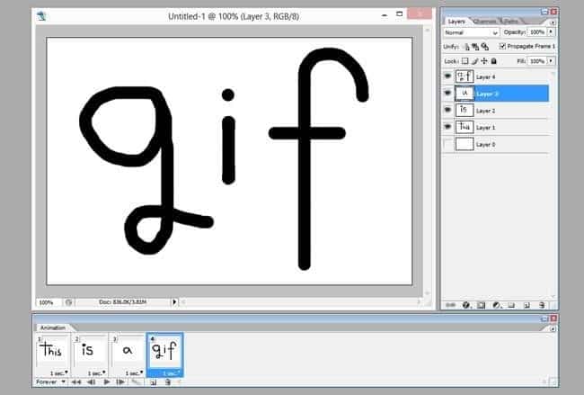 آموزش ساخت فایل gif با فتوشاپ - چیکاو