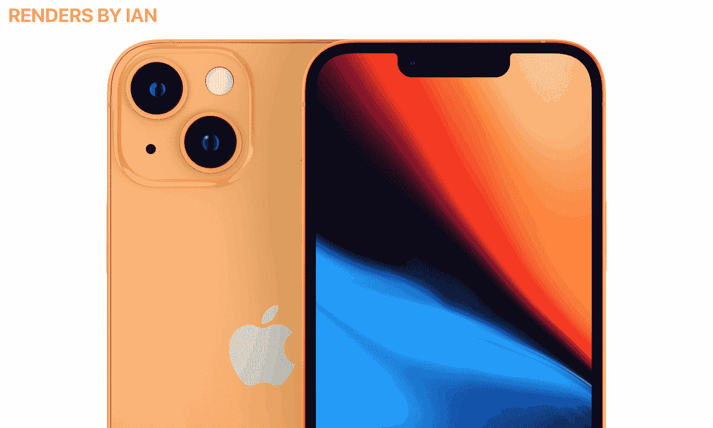 رندر های گوشی آیفون 13 اپل خبر از رنگ های نارنجی-برنزی و رز صورتی برای این گوشی می دهند - چیکاو