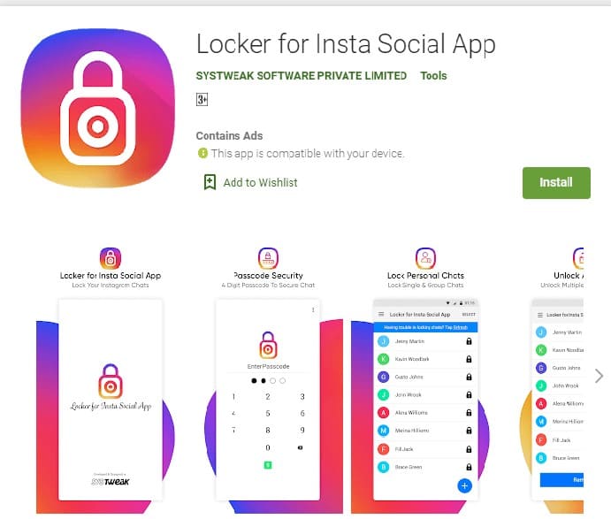 Locker For Insta Social App - چیکاو