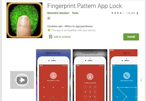 Finger Print Pattern App Lock - چیکاو
