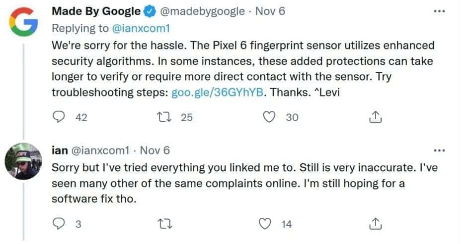 به گفته گوگل کندی سنسور اثر انگشت گوشی های پیکسل ۶ و پیکسل ۶ پرو طبیعی است - چیکاو