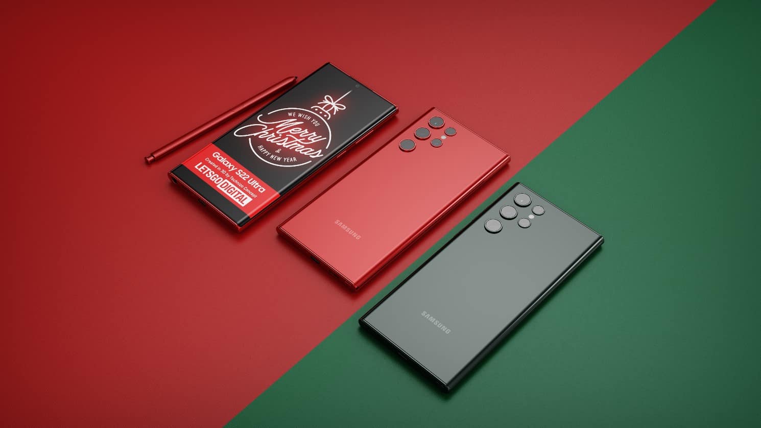 سری گوشی های هوشمند گلکسی اس ۲۲ سامسونگ قرمز - چیکاو