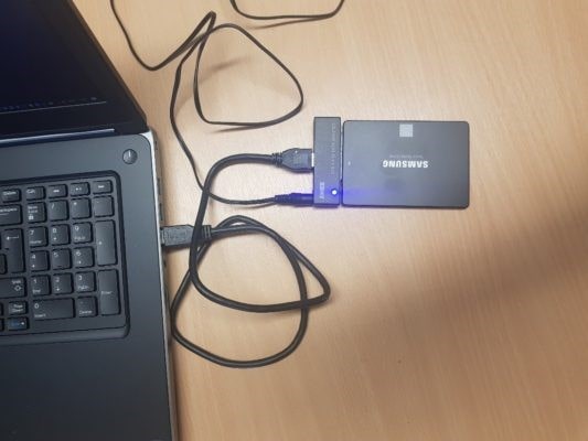 اتصال SSD به لپ تاپ به وسیله‌ی آداپتور - چیکاو