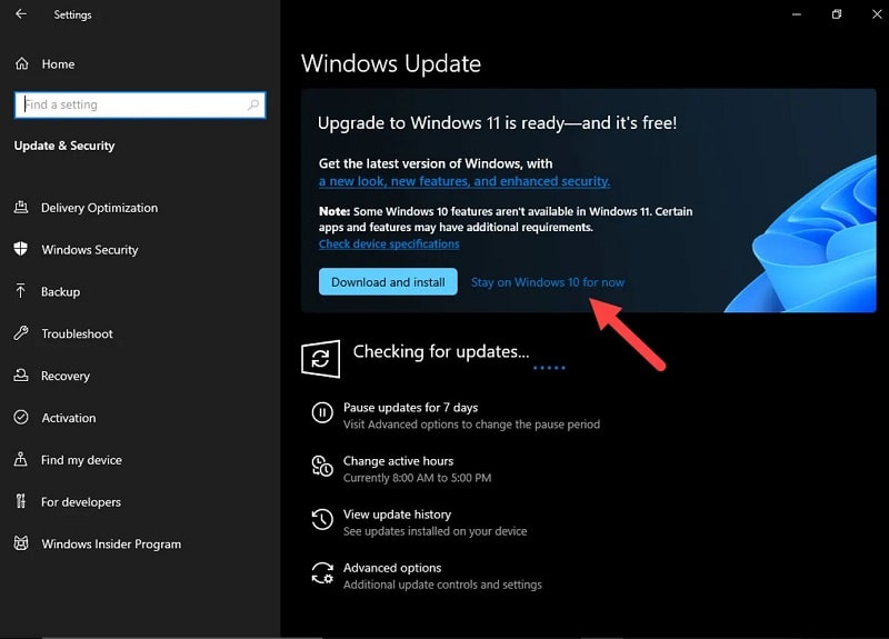 Windows Update برای رفع خطای درایور ویندوز 11 - چیکاو