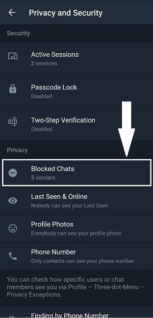 آموزش حذف مخاطبین بلاک شده در تلگرام - چیکاو