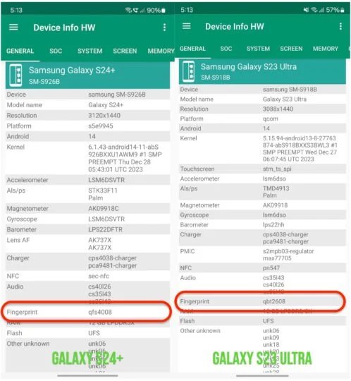 شماره مدل اثرانگشت خوان سه بعدی Samsung Galaxy S24 Qualcomm Sonic - چیکاو