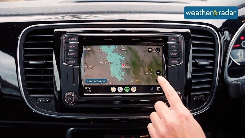Weather & Radar اولین برنامه آب و هوای یکپارچه برای Android Auto است - چیکاو