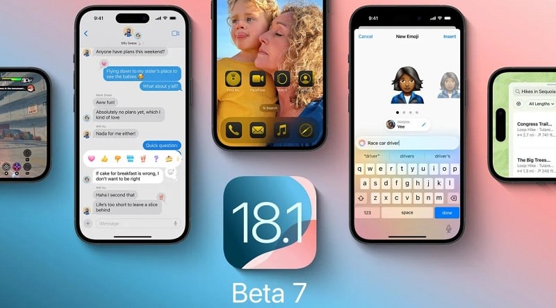 به‌روزرسانی بتای ۷ توسعه‌دهنده iOS 18.1 در اواخر این ماه منتشر می‌شود - چیکاو