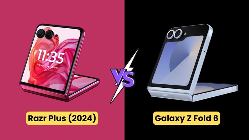 مقایسه گوشی موتورولا Razr Plus (2024) با Galaxy Z Flip 6 سامسونگ - چیکاو