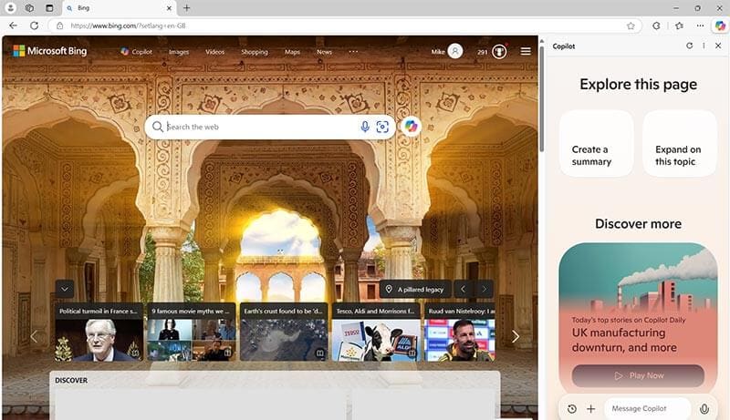 کوپایلت در Edge: تجربه‌ای متفاوت از مرور وب - چیکاو