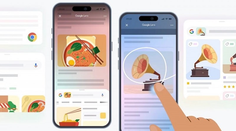 گوگل جستجوی صفحه با گوگل لنز را به جای Circle to Search به کروم و اپلیکیشن iOS می‌آورد - چیکاو