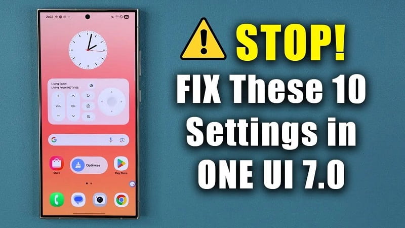 10 تنظیم مهم که باید بلافاصله در One UI 7.0 سامسونگ تغییر دهید! - چیکاو