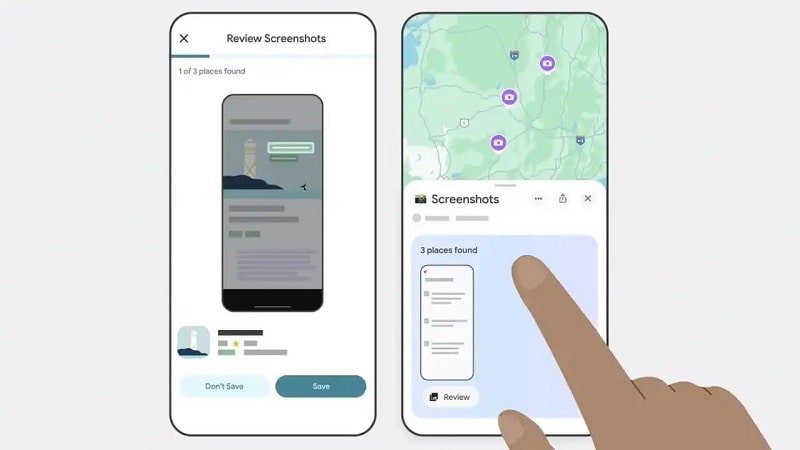 قابلیت جدید Google Maps برای آیفون: ذخیره موقعیت‌های جغرافیایی از اسکرین‌شات با کمک هوش مصنوعی! - چیکاو