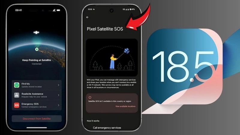 iOS 18.5 با پشتیبانی از قابلیت‌های ماهواره‌ای اپراتورها منتشر شد - چیکاو