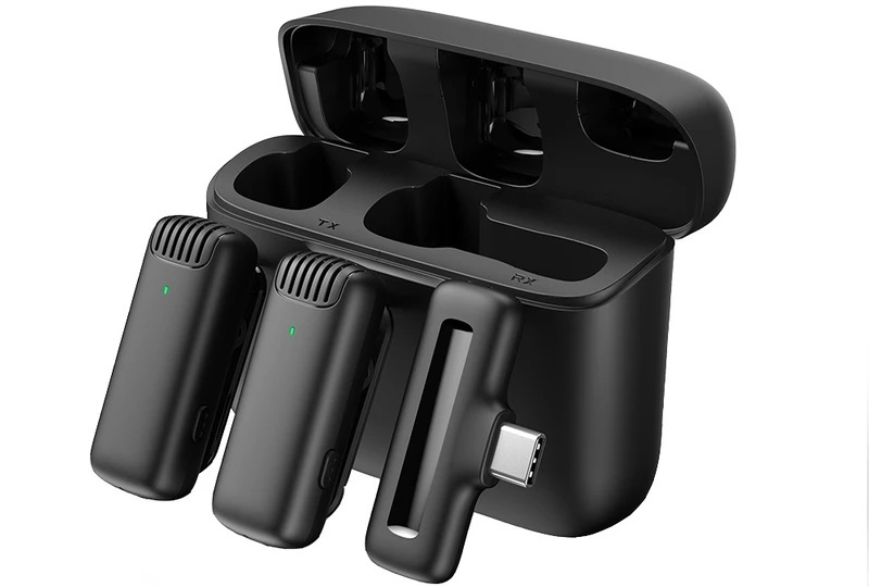 ست میکروفن یقه ای بیسیم مدل J13 Dual Type-C - چیکاو