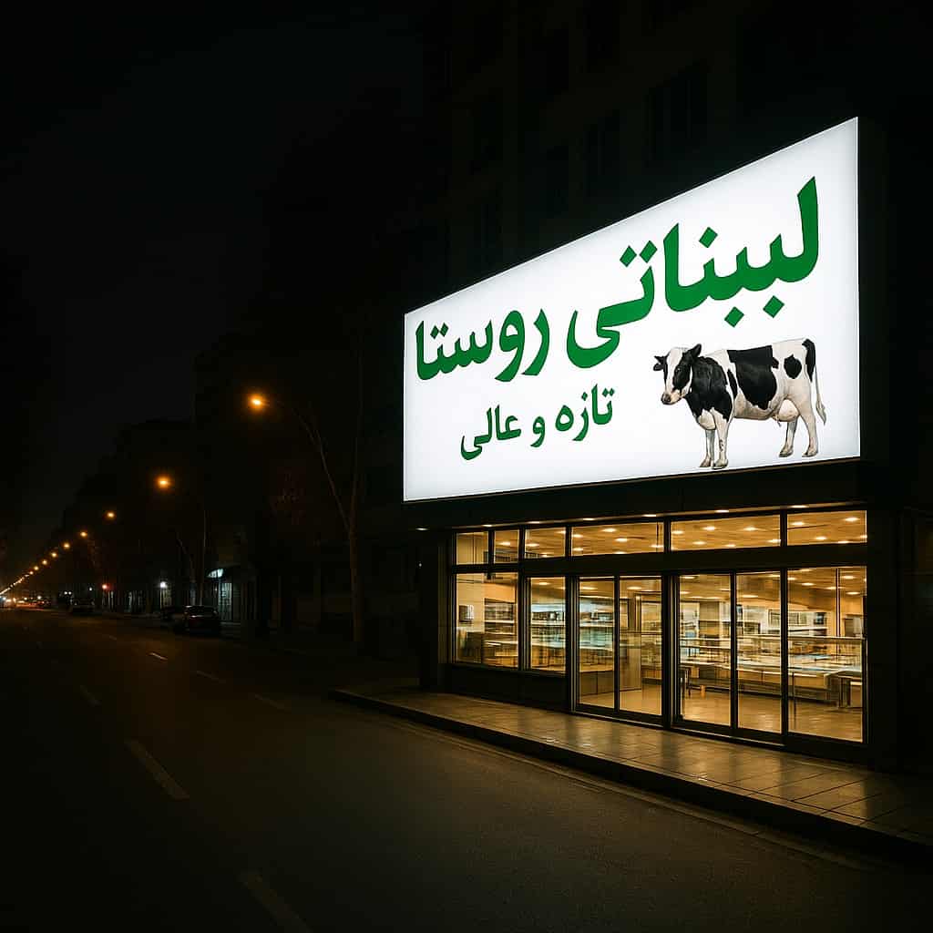 انواع تابلو مغازه فلکسی