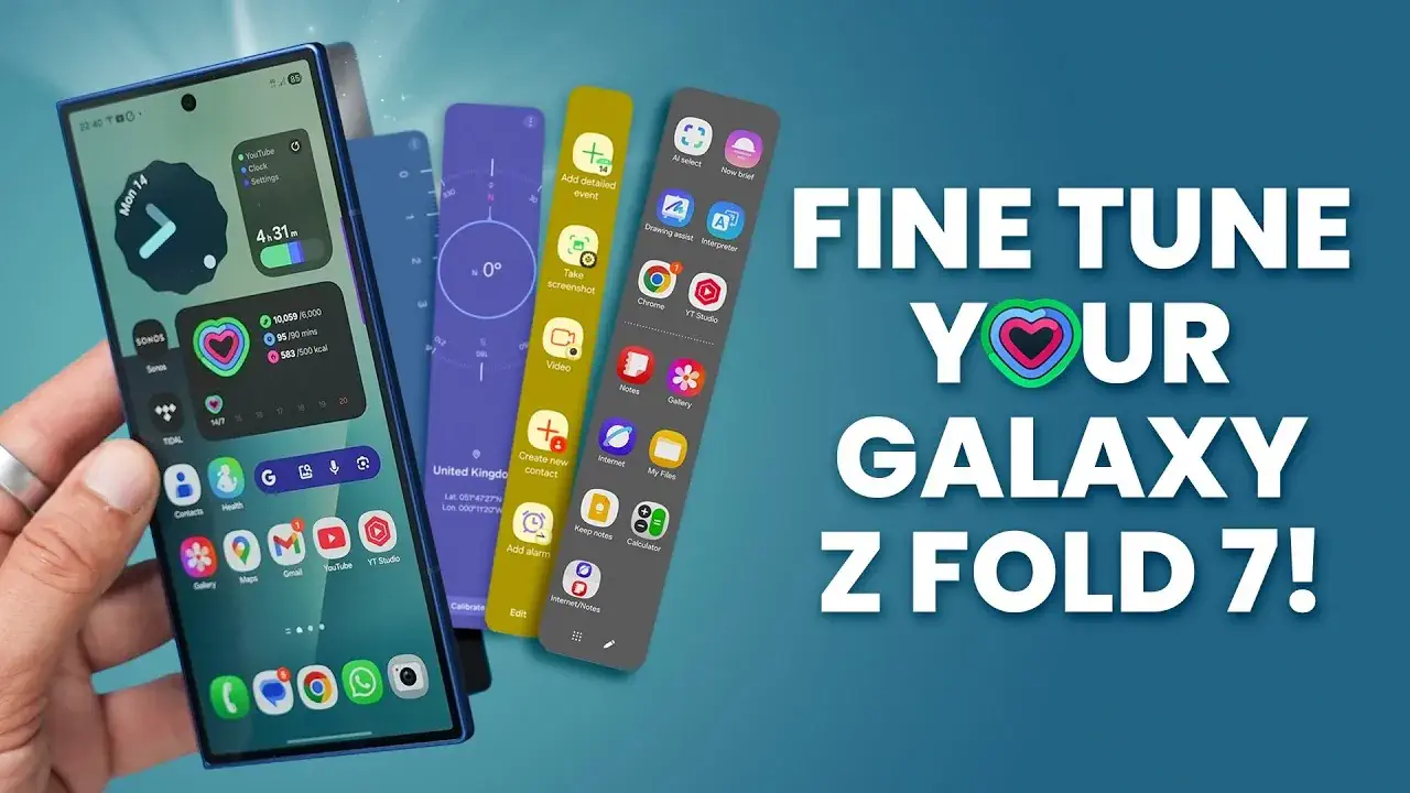 20 ترفند پیشرفته شخصی‌سازی برای گوشی Galaxy Z Fold 7! - چیکاو