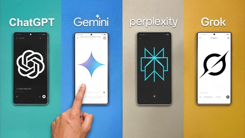 نبرد هوش مصنوعی: مقایسه جامع ChatGPT، Gemini، Perplexity و Grok! - چیکاو
