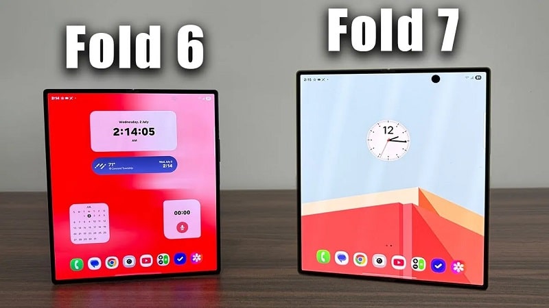 مقایسه گلکسی Z Fold 7 و Z Fold 6: طراحی باریک‌تر، نمایشگرهای بزرگ‌تر و دوربین جدید! - چیکاو