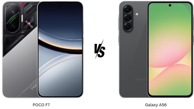 مقایسه Poco F7 و Galaxy A56: کدام گوشی میان‌رده عملکرد بهتری ارائه می‌دهد؟ - چیکاو