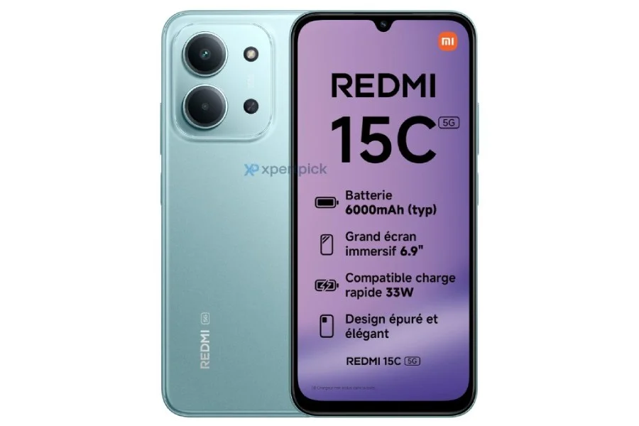 مشخصات طراحی، نمایشگر، دوربین و باتری Redmi 15C 5G فاش شد - چیکاو
