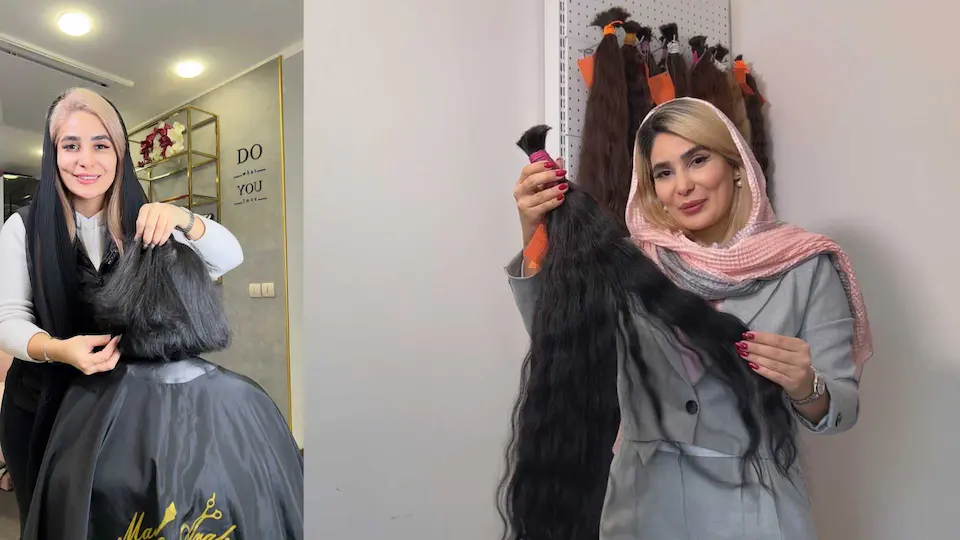 خدمات اکستنشن مو در سالن زیبایی مائده عرب، تجربه‌ای متفاوت از موهای پرپشت و طبیعی