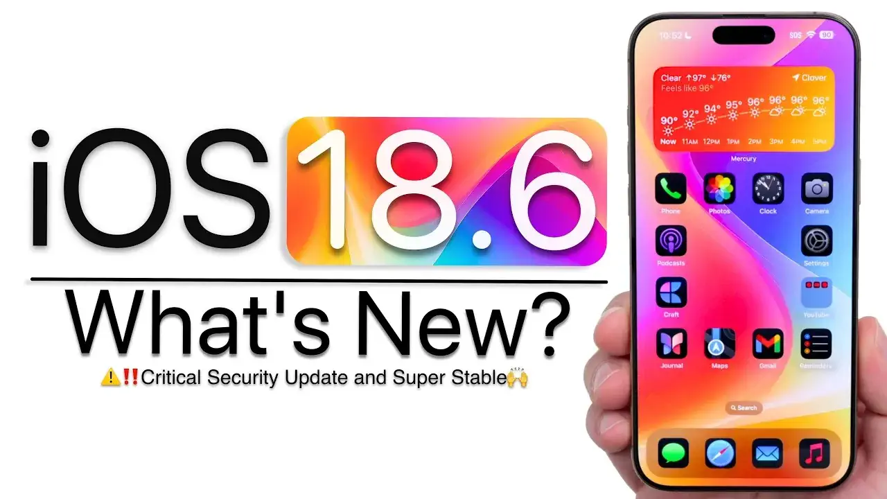 iOS 18.6 منتشر شد: آخرین به‌روزرسانی بزرگ برای iOS 18 - چیکاو