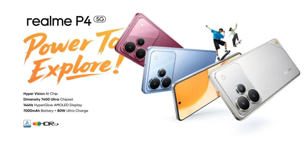 ریلمی از گوشی اقتصادی P4 5G با نمایشگر ۱۴۴ هرتز و باتری ۷۰۰۰ میلیآمپری در هند رونمایی کرد - چیکاو