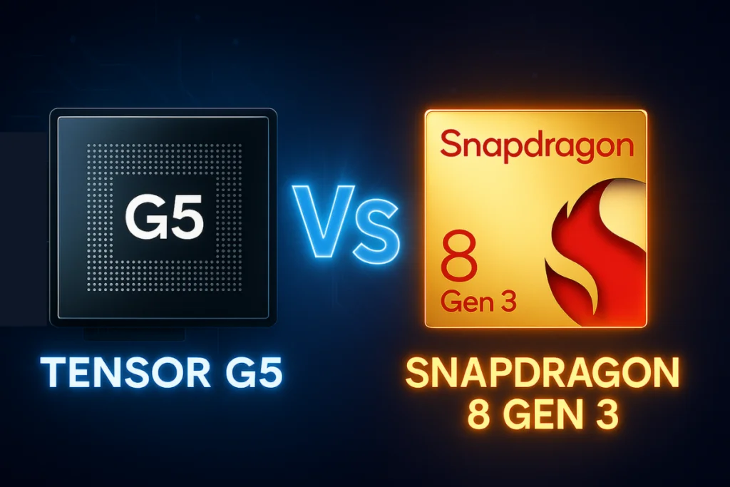 مقایسه تراشه Tensor G5 با Snapdragon 8 Gen 3: بنچمارک‌ها و مشخصات! - چیکاو
