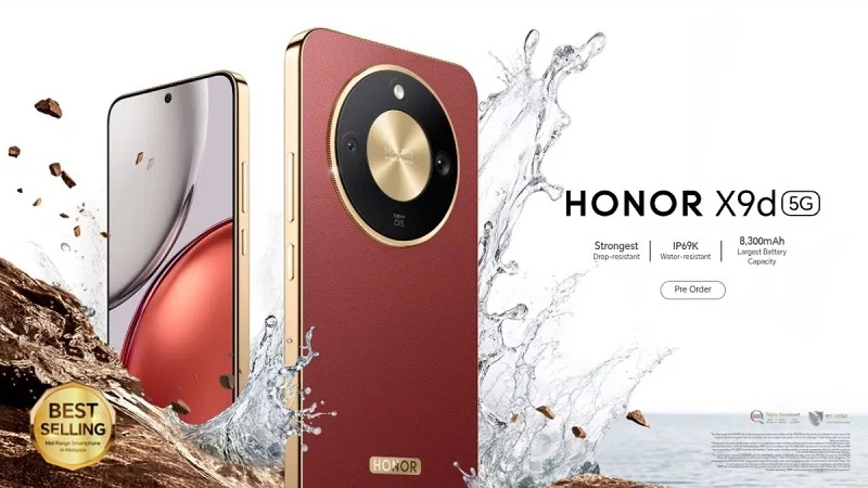 آنر X9d با باتری غولآسای ۸۳۰۰ میلیآمپری و مقاومت فوقالعاده رونمایی شد - چیکاو