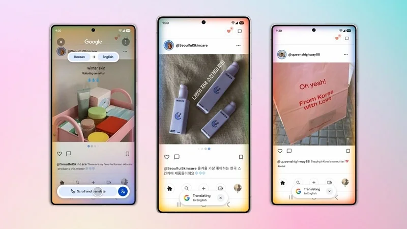 قابلیت جدید گوگل: ترجمه همزمان هنگام اسکرول با Circle to Search! - چیکاو
