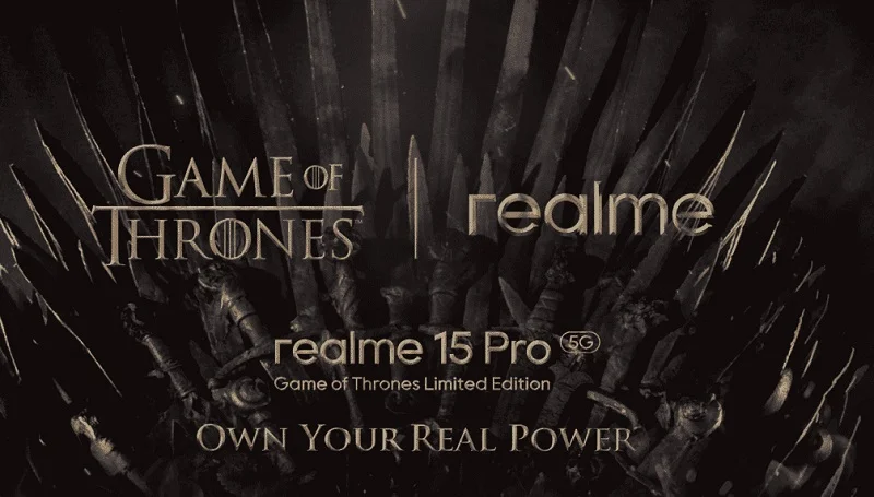 عرضه نسخه ویژه Realme 15 Pro با تم بازی تاجوتخت! - چیکاو