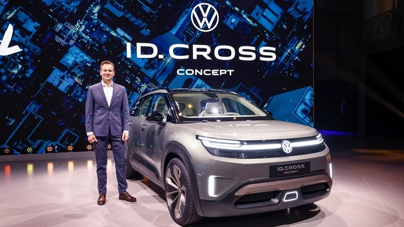 فولکس‌واگن از کانسپت ID. CROSS رونمایی کرد: پیش‌نمایشی از یک شاسی‌بلند برقی اقتصادی! - چیکاو