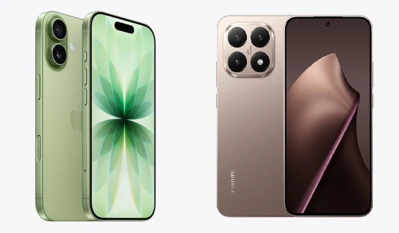 مقایسه شیائومی 15T و آیفون 17: عملکرد، دوربین و باتری - چیکاو