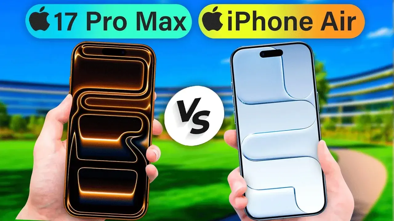 بررسی عمیق ویژگی‌های آیفون Air در برابر آیفون 17 Pro Max! - چیکاو