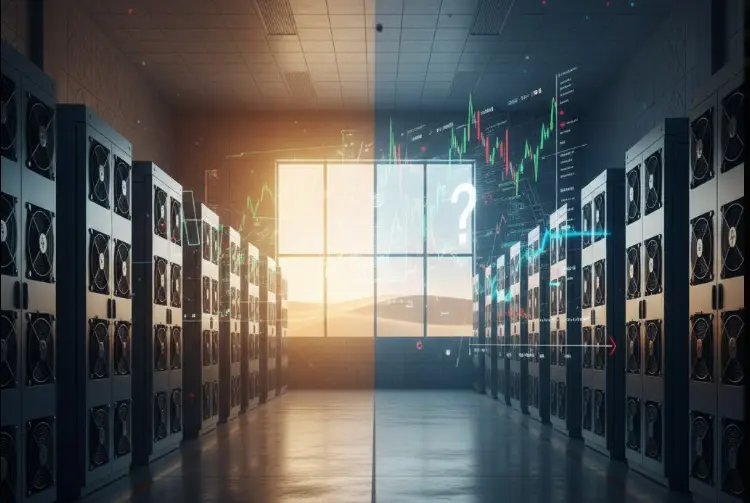 تصویری از چندین ماینر ارز دیجیتیال در یک اتاق در ایران