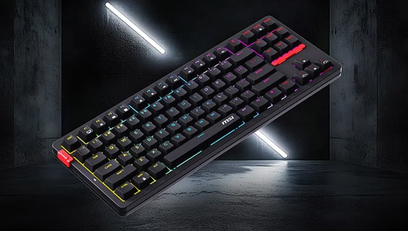 MSI از کیبورد بی‌سیم Forge GK300 با سه حالت اتصال و سوئیچ‌های قرمز و آبی رونمایی کرد - چیکاو