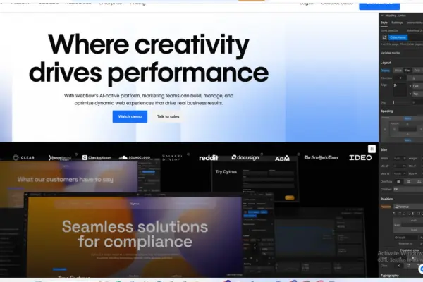 سایت ساز webflow