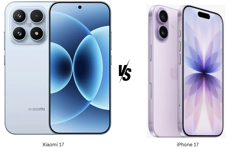 شیائومی 17 در مقایسه با آیفون 17: شکست اپل در ویژگی‌های کلیدی! - چیکاو