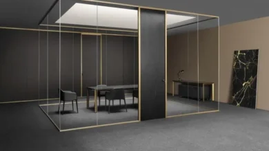 انواع پارتیشن شیشهای اداری