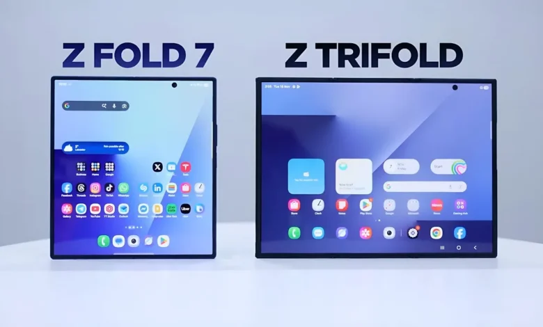 مقایسه نهایی: سامسونگ گلکسی Z Fold 7 در برابر Galaxy Z TriFold - چیکاو