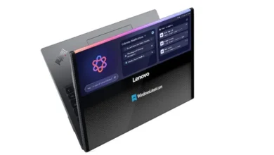 لنوو لپ‌تاپی با نمایشگر رول‌شونده بیرونی رونمایی می‌کند - چیکاو