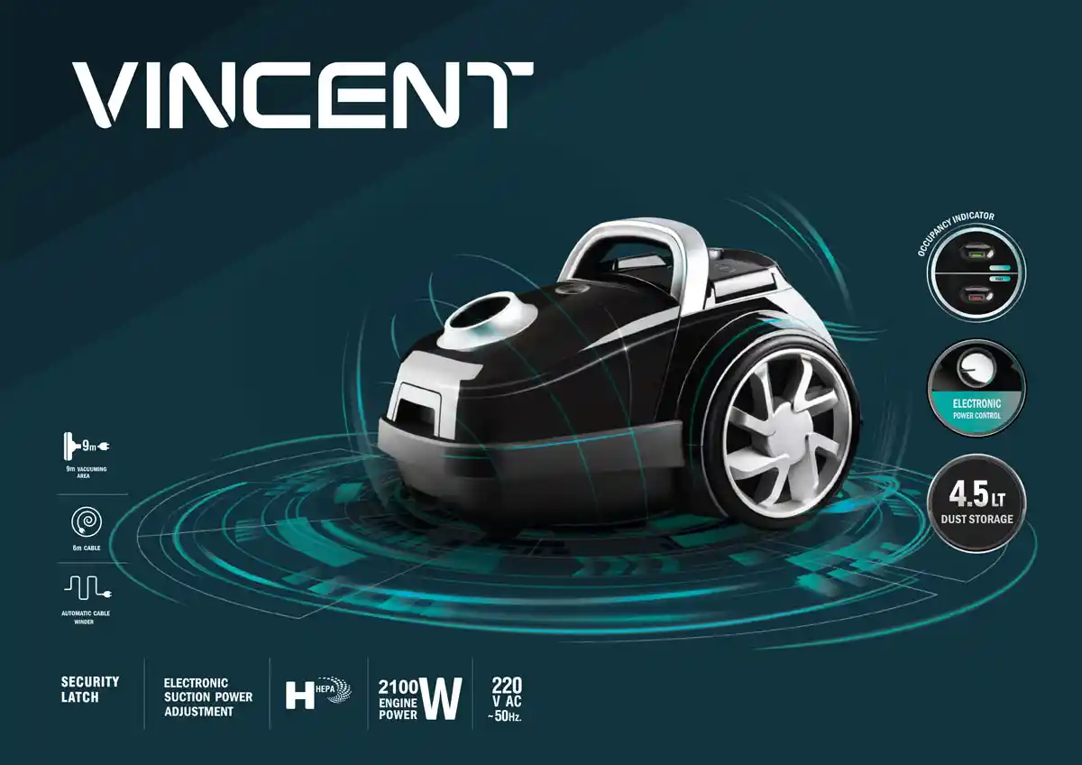 جاروبرقی وینسنت