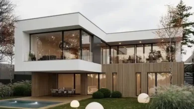 طراحی نمای ویلا مدرن