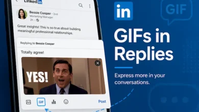 لینکدین بالاخره GIF را به بخش پاسخها آورد - چیکاو