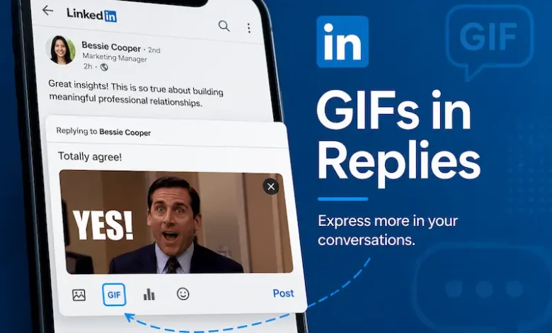 لینکدین بالاخره GIF را به بخش پاسخها آورد - چیکاو