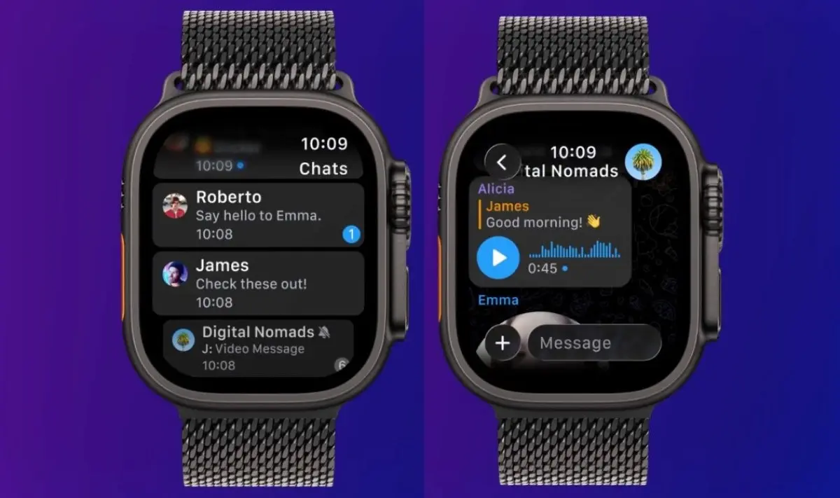Telegram native watchOS app - چیکاو