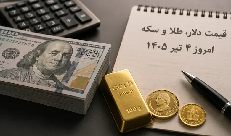 قیمت دلار، طلا و سکه امروز 4 تیر 1405؛ بازارها در انتظار سیگنالهای تازه - چیکاو