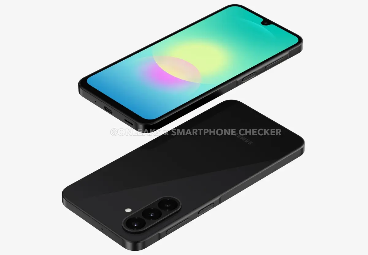 Galaxy A18 design in leaked renders - چیکاو