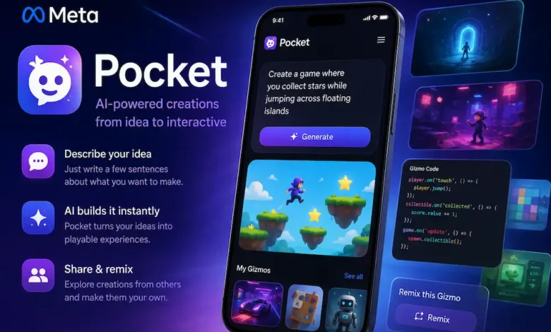 اپلیکیشن هوش مصنوعی متا با نام Pocket برای ساخت بازی معرفی شد - چیکاو